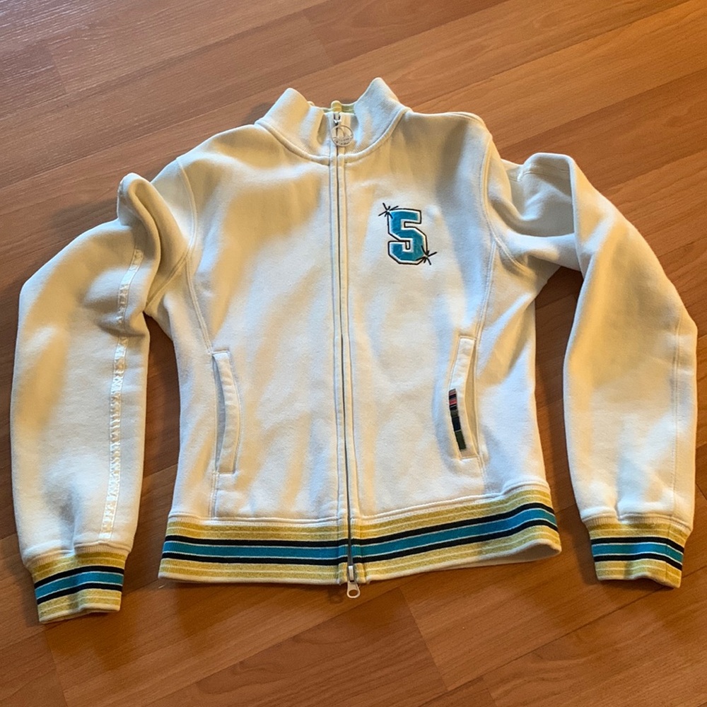 Triple 5 Soul zip up preppy sweatshirt